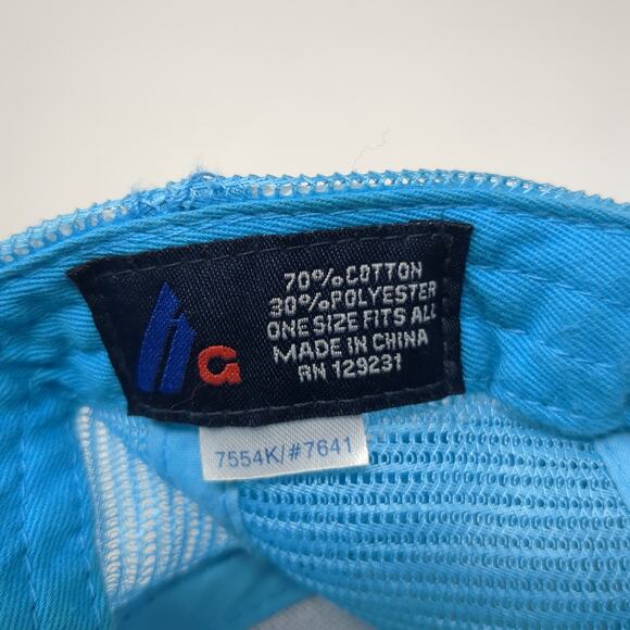 Idaho Gun Tree Trucker Hat Blue One Size Adjustable Embroidered Mesh Back - Picture 9 of 9